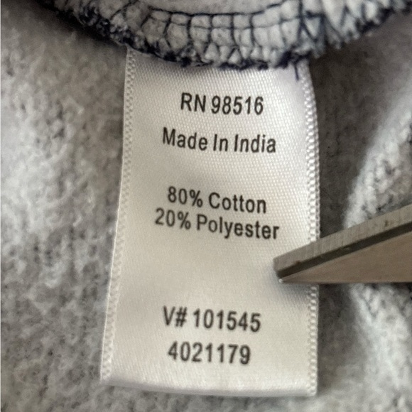 COLDWATER CREEK pullover sweater XL , medium blue with gray specks. Boxy - Picture 5 of 6